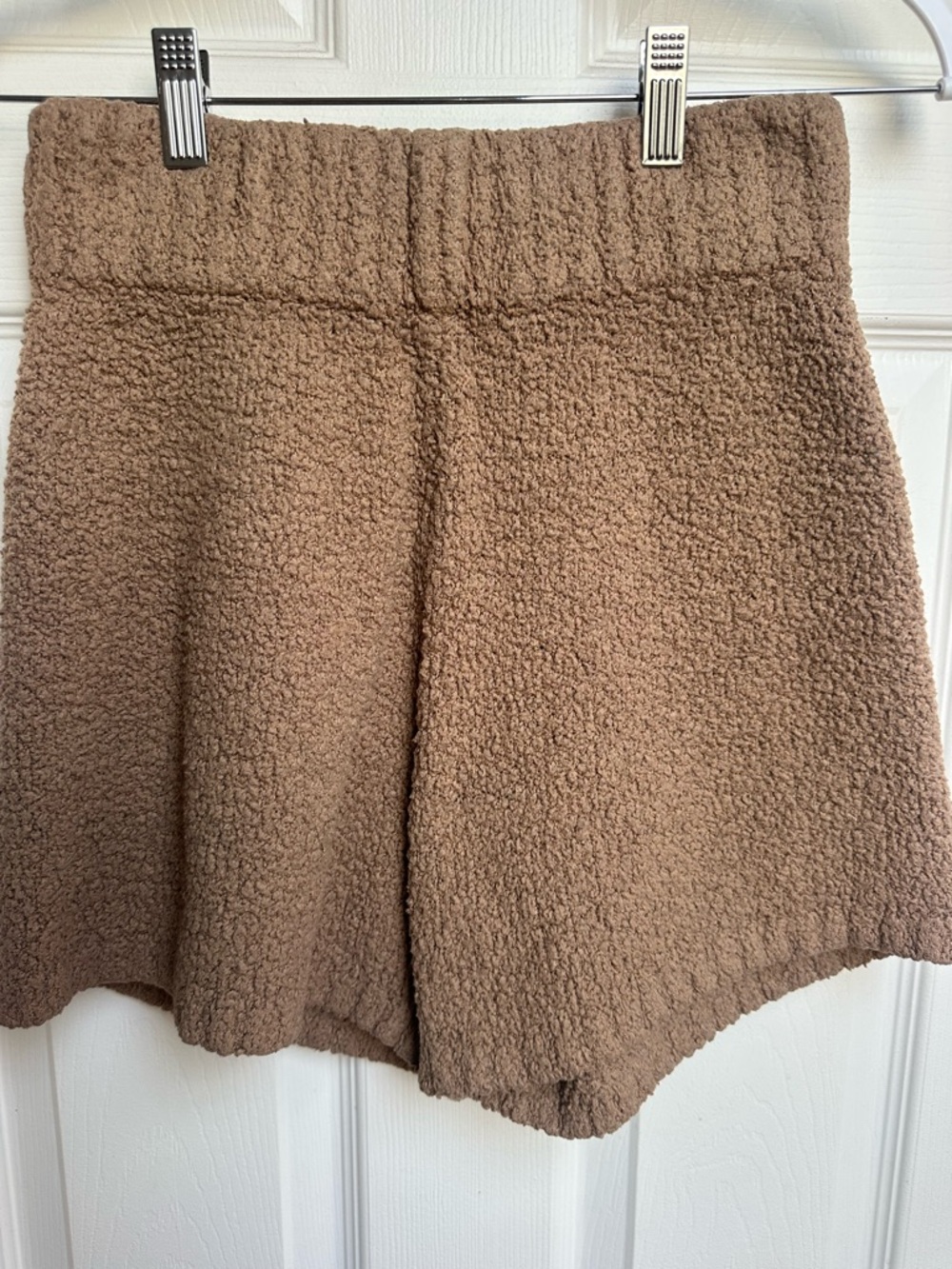 SKIMS High-Waist Teddy Shorts in Brown